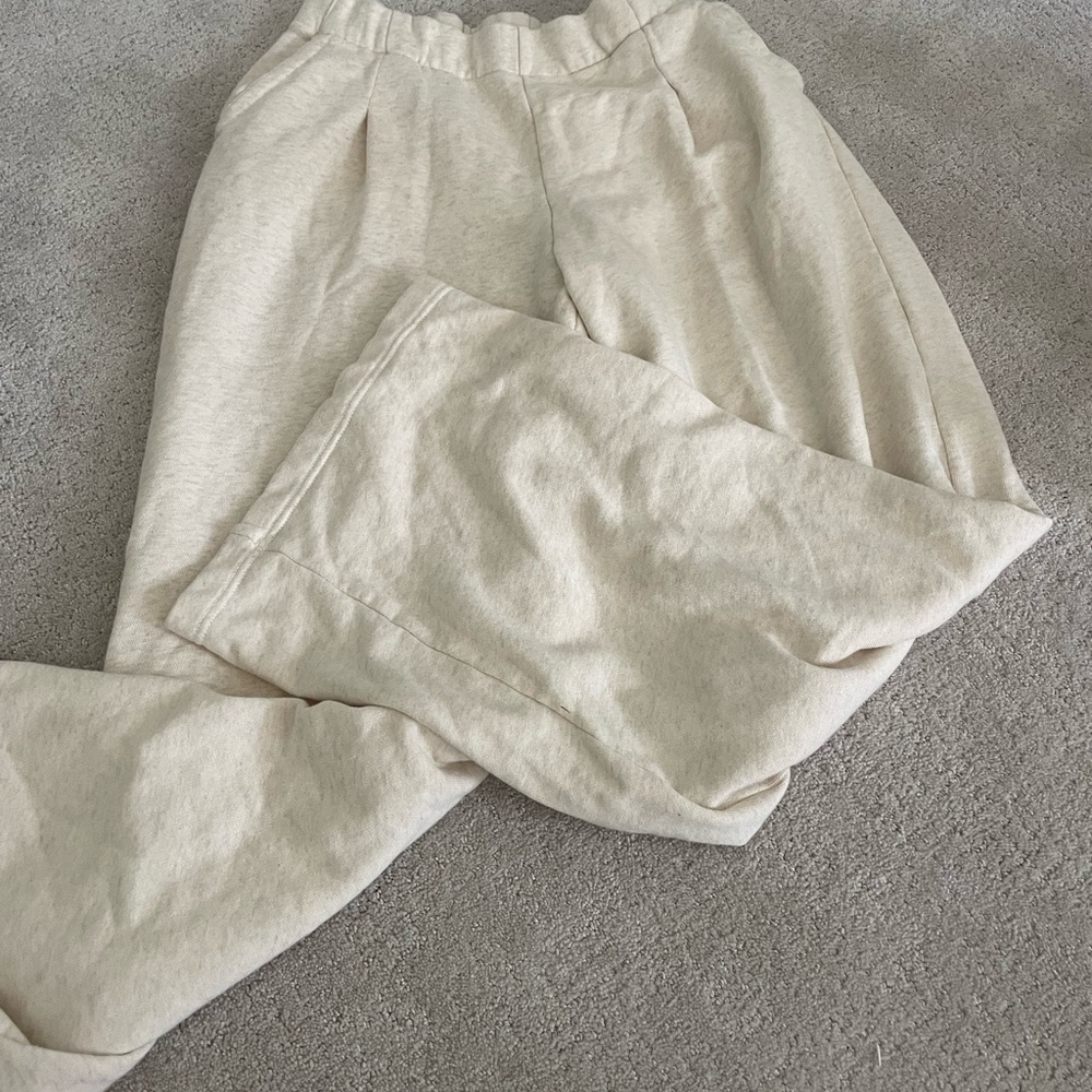 Aerie Cozy Neutral Sweatpants trousers  - Light Beige
